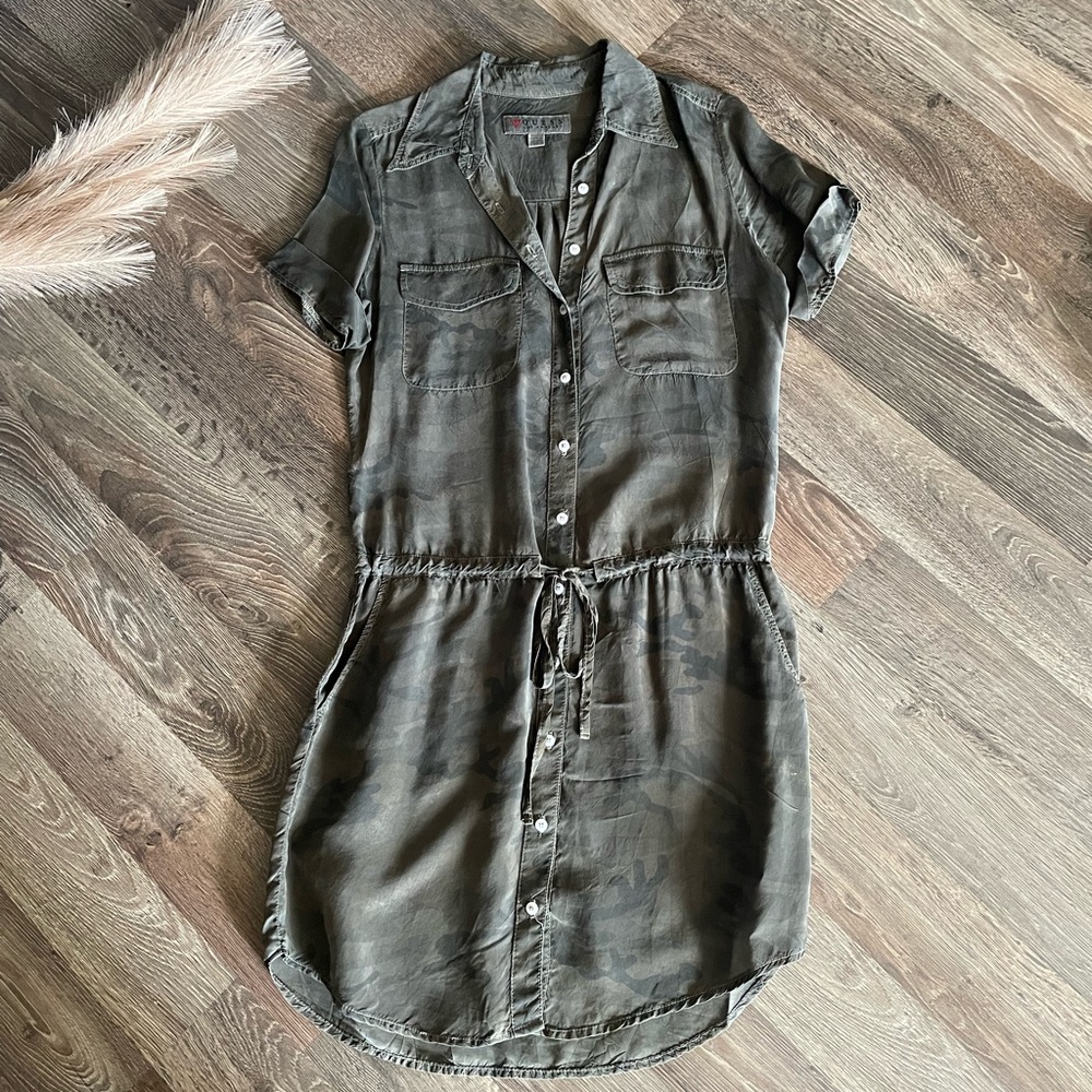 Guess Army Print Dress